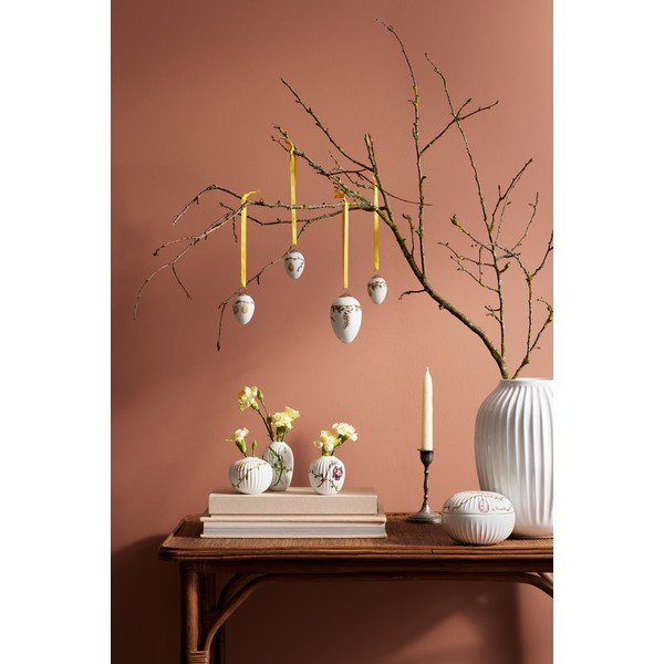 Súprava 3 miniatúrnych porcelánových váz Kähler Design Hammershøi Spring-image-2