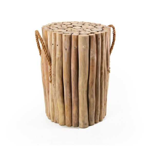 Stolička z teakového dreva s úchytmi Moycor Marsella