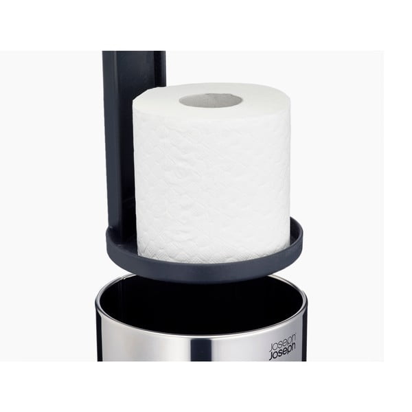 Kovový stojan na toaletný papier v striebornej farbe Luxe – Joseph Joseph-image-3