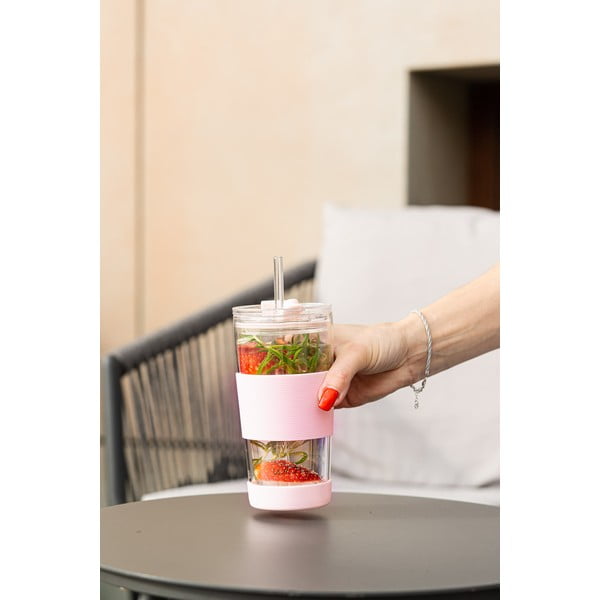 Ružový termo hrnček 600 ml Fuori – Vialli Design-image-3