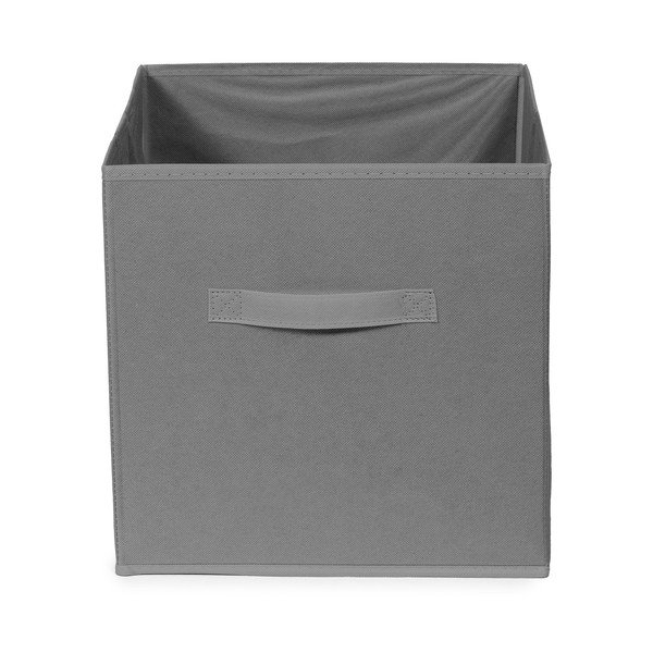 Tmavosivý plastový úložný box 31x31x31 cm – Compactor