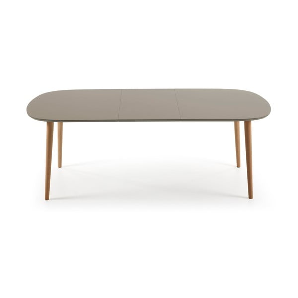 Sivý rozkladací jedálenský stôl Kave Home Oakland, 160 x 100 cm-image-3