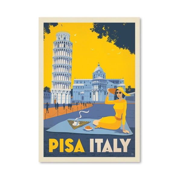 Plagát Americanflat Pisa, 42 x 30 cm