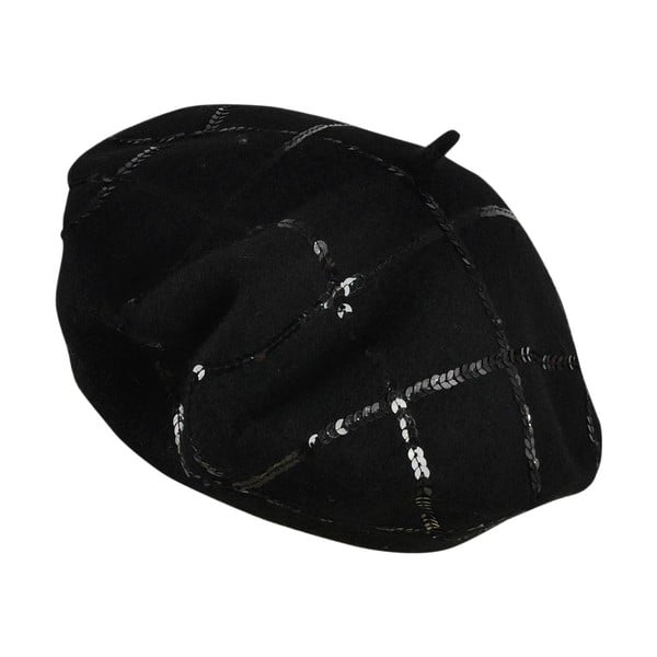 Čierny dámsky bavlnený baret Art of Polo Sofia