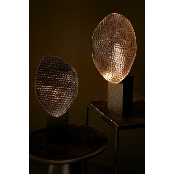 Antracitová kovová stolová lampa s kovovým tienidlom (výška  57 cm) Neev – Bizzotto-image-1