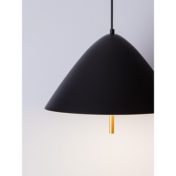 Matne čierne kovové LED závesné svietidlo s kovovým tienidlom ø 40 cm Oros – Nova Luce-image-2
