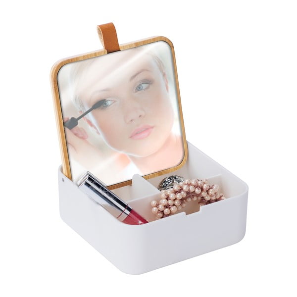 Biely organizér so zrkadlom Wenko Bovisa-image-3