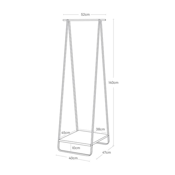 Biely kovový stojan na oblečenie Tower – YAMAZAKI-image-4