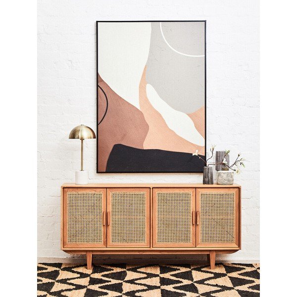 Komoda z dubového dreva v prírodnej farbe Lyon – Premier Housewares-image-1