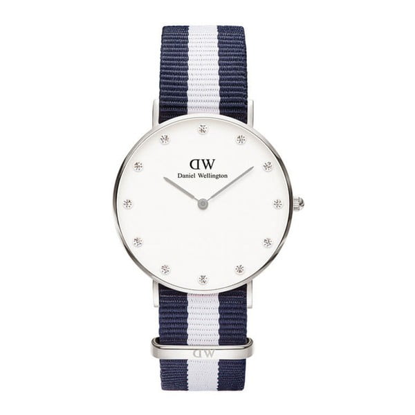 Dámske modro-biele hodinky Daniel Wellington Telford