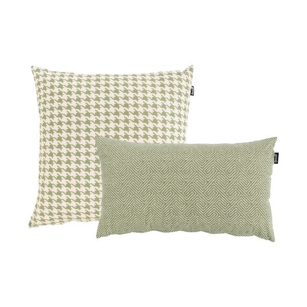 Zeleno-biely vonkajší vankúš Hartman Poule, 50 x 50 cm-image-3