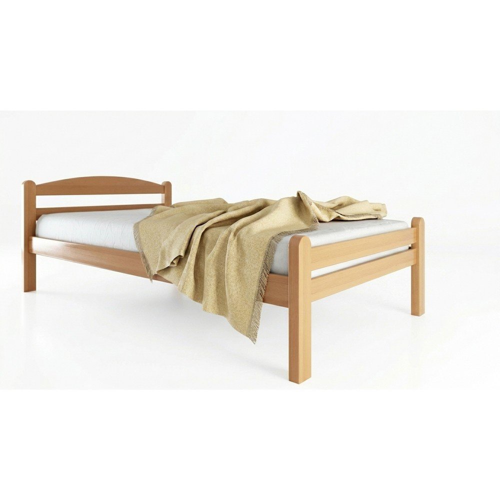 E-shop Jednolôžková posteľ z bukového dreva s roštom 90x200 cm v prírodnej farbe Bellariva – B.E.S.