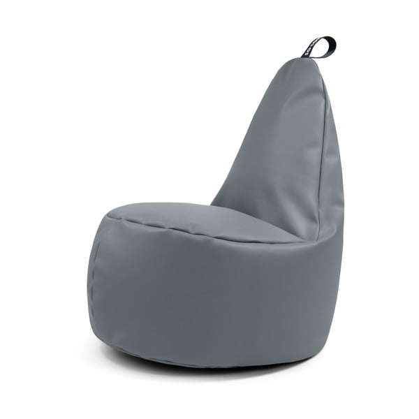 Sivý sedací vak z imitácie kože Lull XL – So Soft?