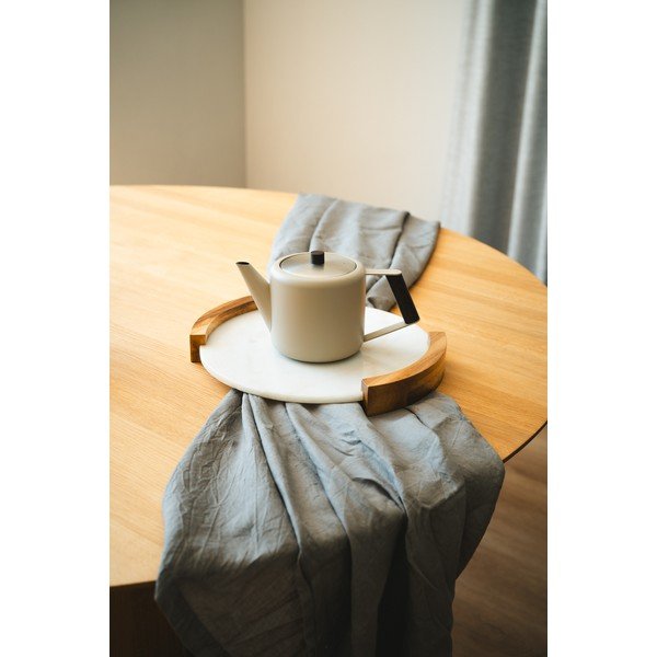 Béžová kanvica na čaj z nehrdzavejúcej ocele 1,1 l Duet Boston – Bredemeijer-image-1