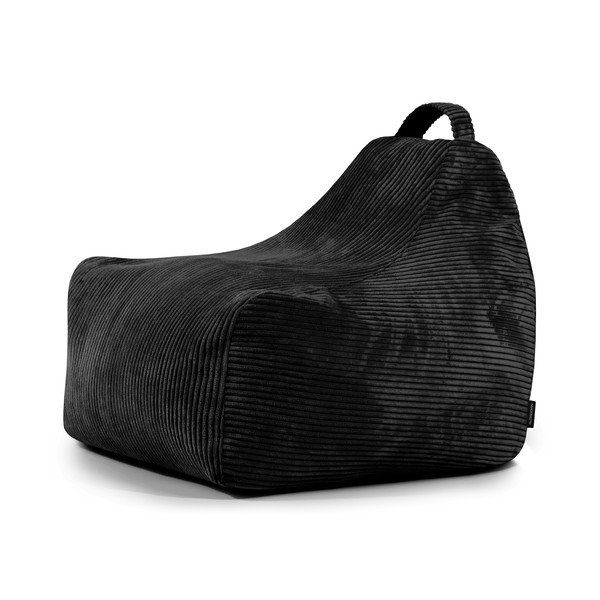 Čierny menčestrový detský sedací vak Game Amuse – SLOWDOWN