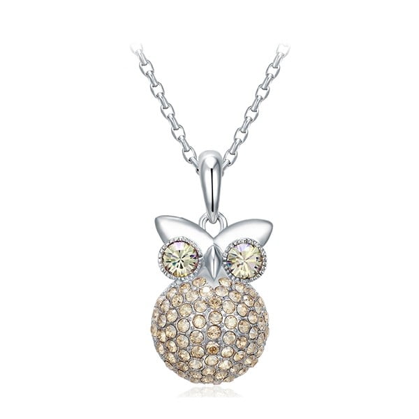 Náhrdelník s krištáľmi Swarovski Elements Crystals Owl