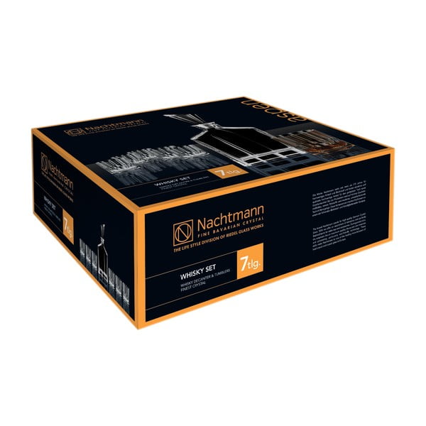 Súprava karafy a 6 pohárov na whisky z krištáľového skla Nachtmann Aspen Whisky Set-image-4
