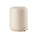 Béžový nášľapný plastový odpadkový kôš 4 l Sensu – Zone
