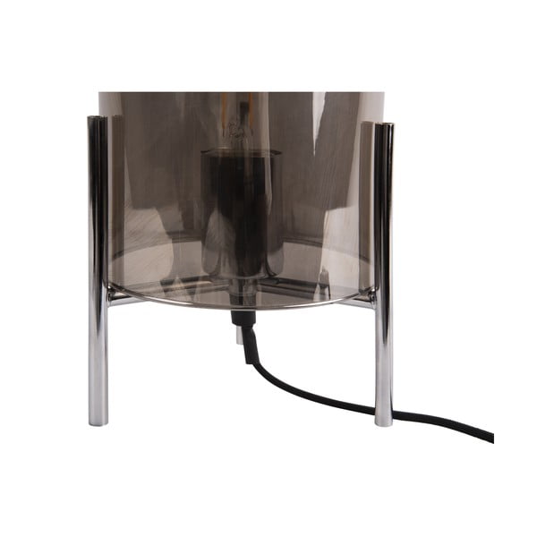 Sivá sklenená stolová lampa Leitmotiv Glass Bell-image-3