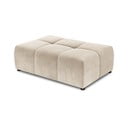 Béžový zamatový modul pohovky Rome Velvet - Cosmopolitan Design