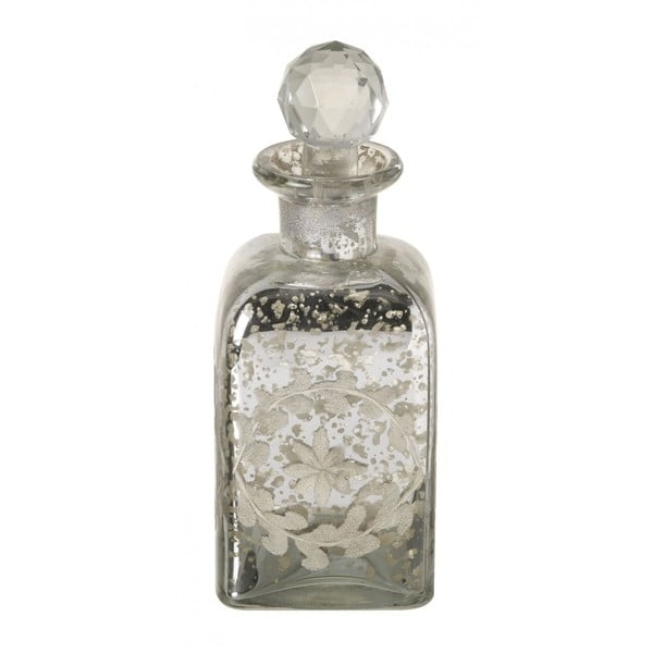 Sklenený flakón na parfum Parlane Perfume Silver, 17 cm