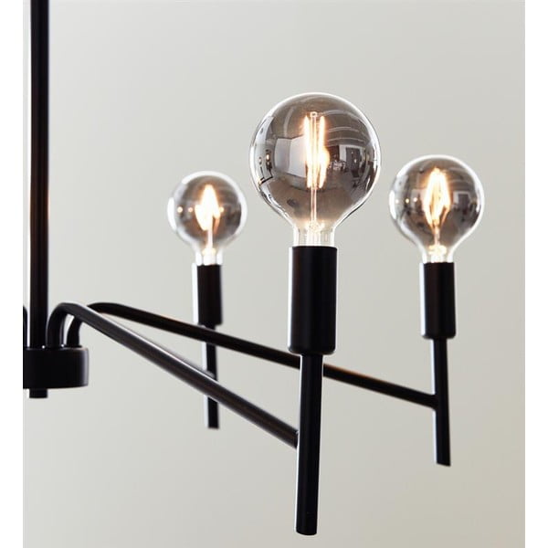 Čierne závesné svietidlo Markslöjd Monarch, ø 70 cm-image-2