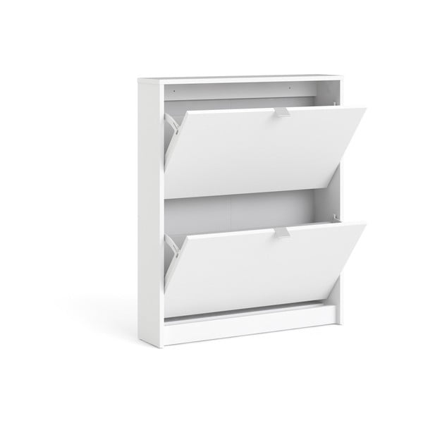 Biela výklopná skrinka na topánky Shoes – Tvilum-image-3