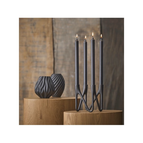 Čierna porcelánová váza Morsø River, výška 16 cm-image-4