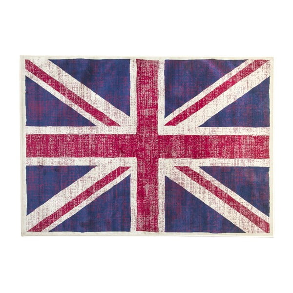 Koberec s motívom anglickej vlajky Cotex, 120 × 170 cm