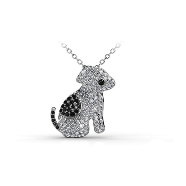 Náhrdelník s krištáľmi Swarovski Elements Crystals Dog