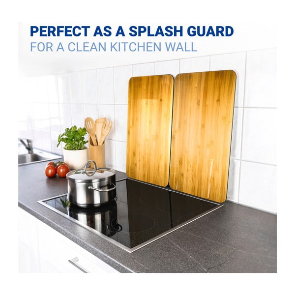 Kryty na sporák z tvrdeného skla v súprave 2 ks 52x30 cm Wooden – Maximex-image-3