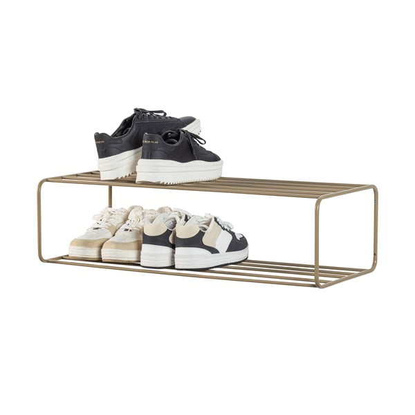 Svetlohnedá kovová závesná skrinka na topánky Josse – WOOOD-image-2