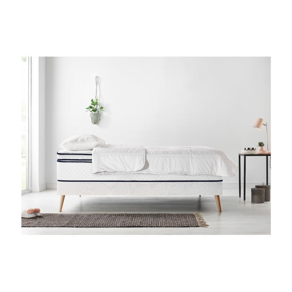 Set dvojlôžkovej postele, matraca a paplóna Bobochic Paris Simeo, 140 × 190 cm