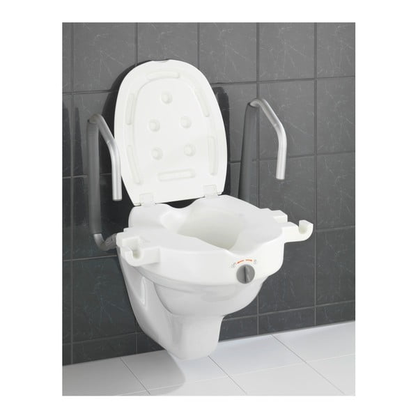 Zvýšené WC sedadlo s opierkami pre seniorov Wenko Secura, 47,5 × 55 cm-image-4
