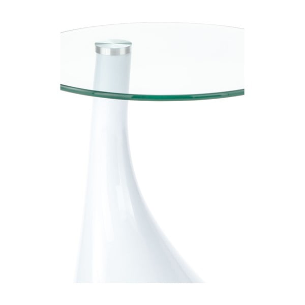 Okrúhly odkladací stolík so sklenenou doskou ø 45 cm Pop - Tomasucci-image-1