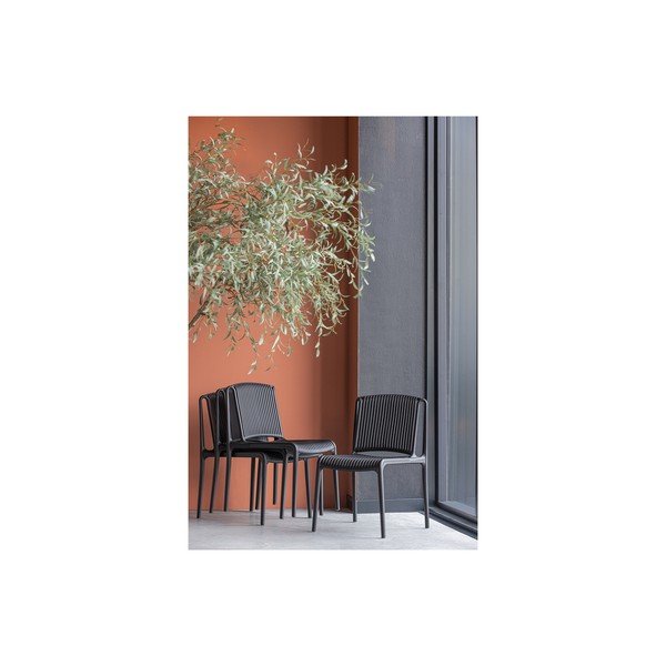 Čierna záhradná stolička Billie - WOOOD-image-1