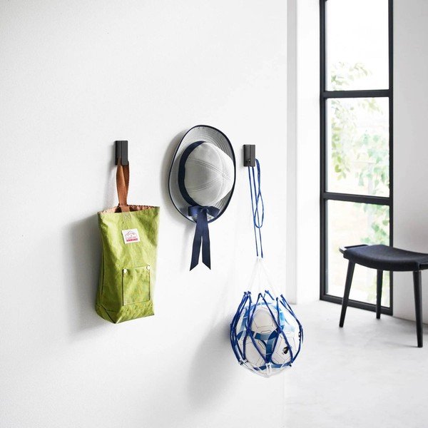 Čierne nástenné kovové háčiky v súprave 3 ks Tower – YAMAZAKI-image-1