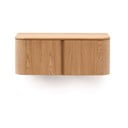 Závesná skrinka pod umývadlo v dekore jaseňa v prírodnej farbe 90x35 cm Salaya – Kave Home