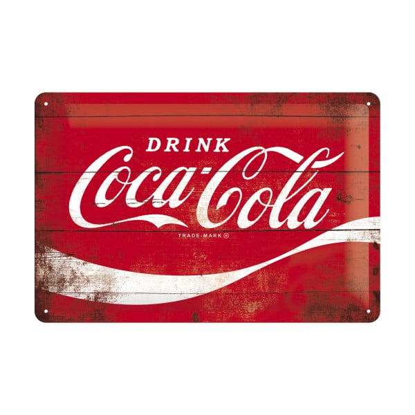 Nástenná dekoratívna ceduľa Postershop Coca-Cola