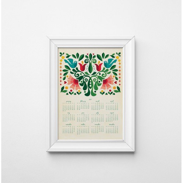 Nástenný kalendár na rok 2017 Love Birds-image-1