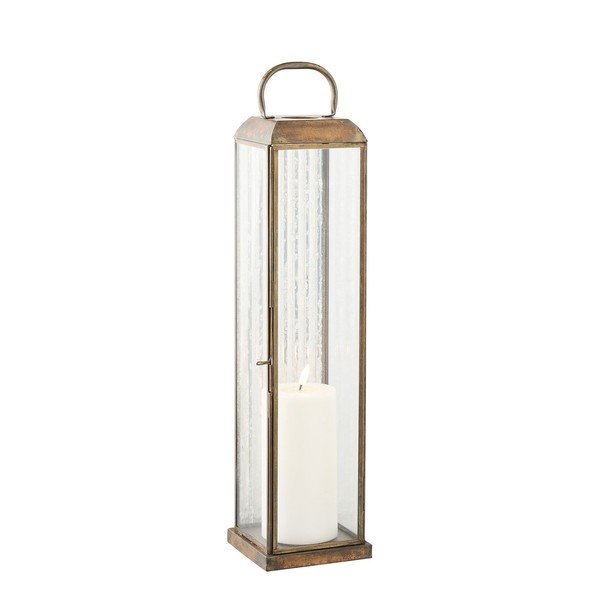 Kovový/sklenený lampáš (výška  49 cm) Herslev – House Nordic