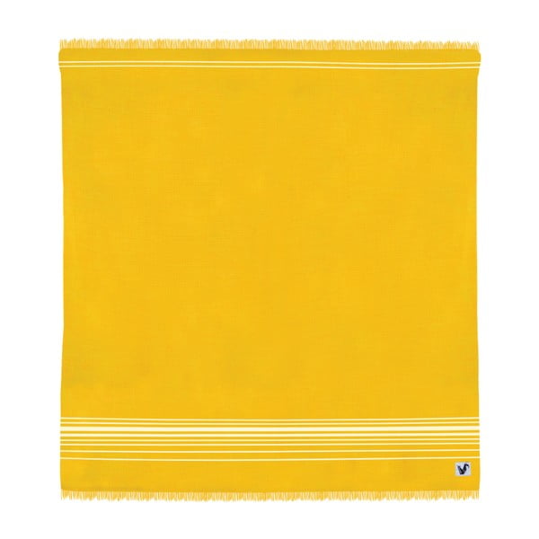 Žltá osuška Origama Flat Seat, 200 x 200 cm