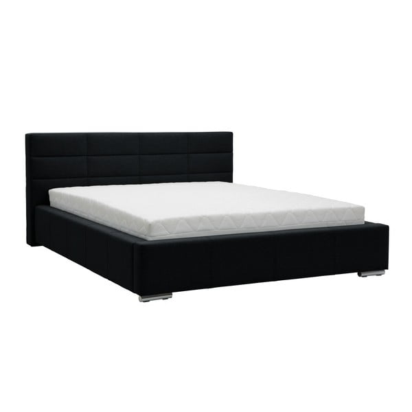Čierna dvojlôžková posteľ Mazzini Beds Reve, 160 × 200 cm