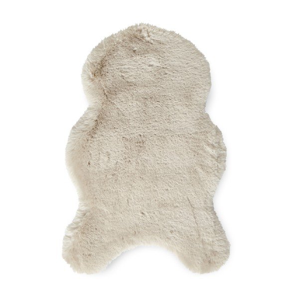Krémovobiela syntetická kožušina 60x90 cm Super Teddy – Think Rugs