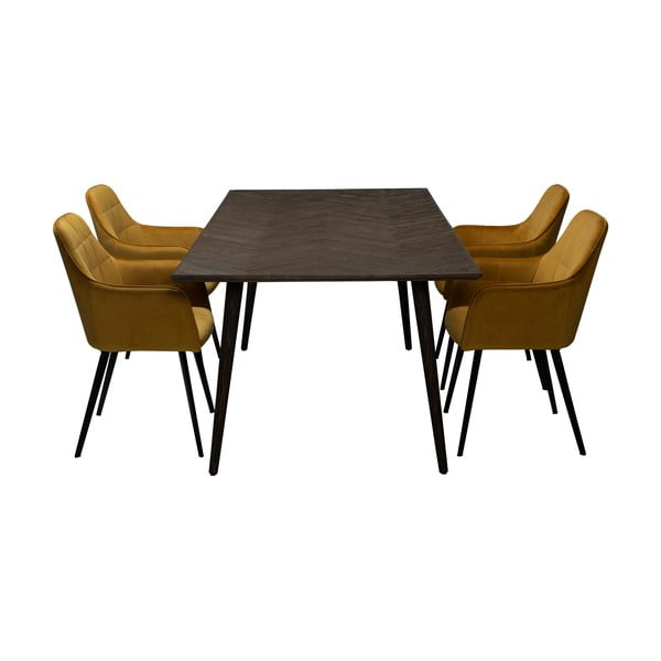 Jedálenský stôl v dekore brestu 100x220 cm Bone – DAN-FORM Denmark-image-2