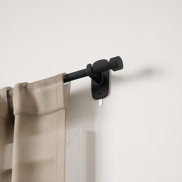 Matne čierna oceľová roztiahnuteľná garniža 40 - 71 cm Adhera – Umbra-image-4