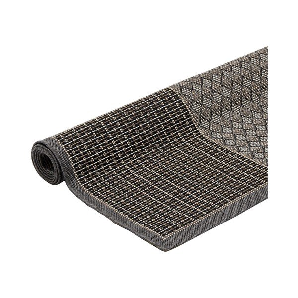 Vysokoodolný koberec vhodný do exteriéru Floorita Quadrotta Grey, 160 x 230 cm-image-3