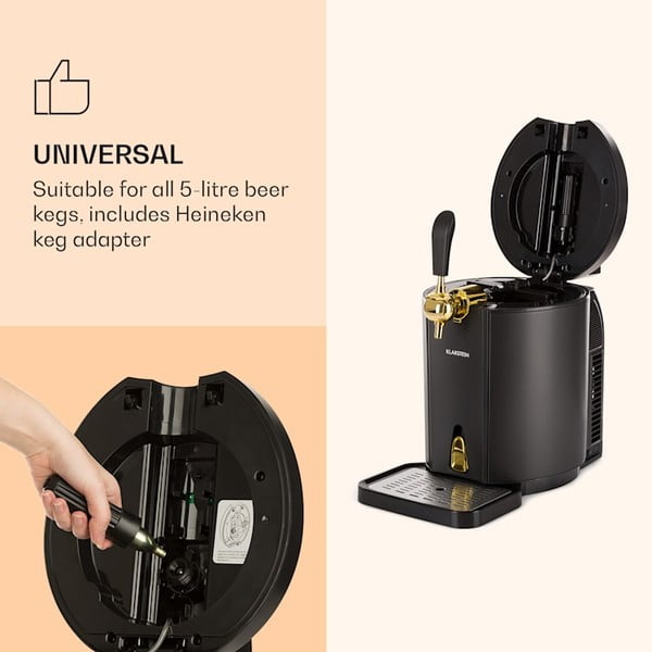 Čierne výčapné zariadenie Klarstein Skal-image-3