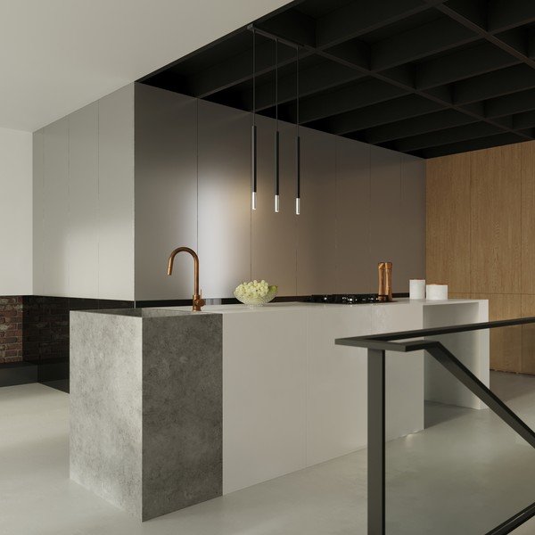 Čierne/v striebornej farbe kovové závesné svietidlo Asarot – Sollux-image-3