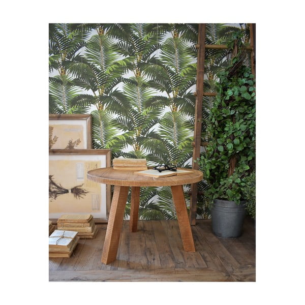 Odkladací stolík z teakového dreva Orchidea Milano Country, ø 60 cm